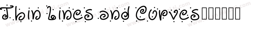Thin Lines and Curves字体转换